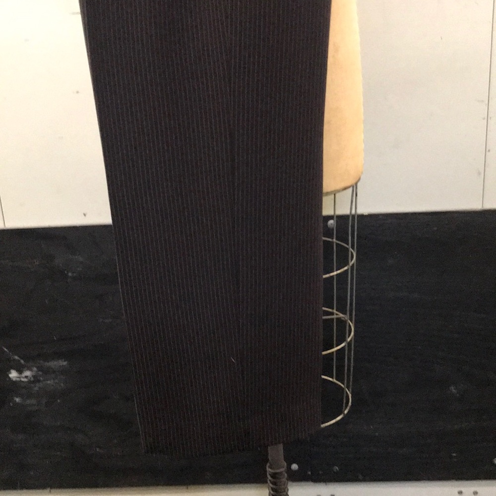 Tahari  Brown Pinstripe Pant Suit - Picture 4 of 10